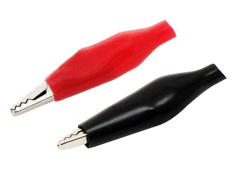 Crocodilo Pequeno em Isolamento 28mm Preto/Vermelho