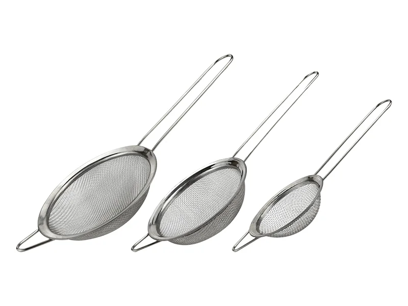 Peneira de cozinha em a&ccedil;o 3pcs