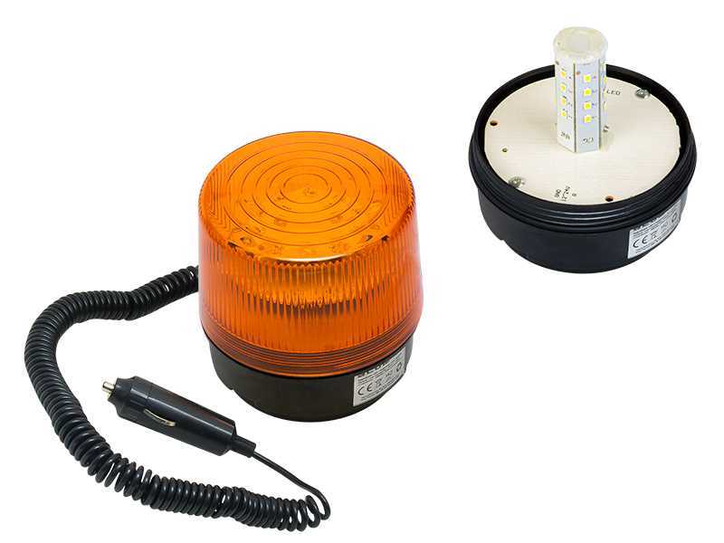 Dispositivo de Sinalização LED 12v Laranja com Íman