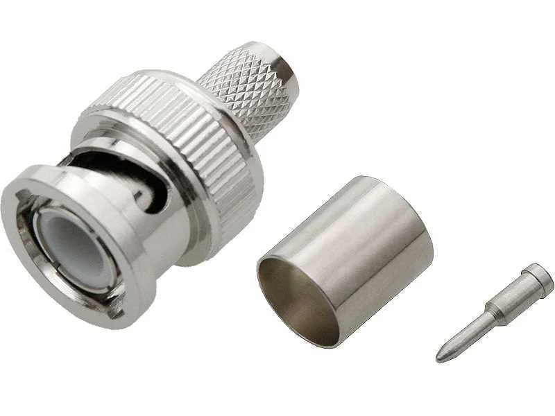 Conector Bnc 75ohm Rg6u cravado