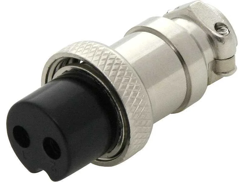Ficha de Microfone Cb de 2 Pinos No Cabo