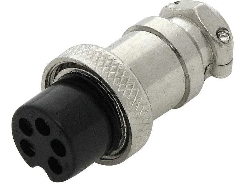 Ficha de Microfone Cb de 5 Pinos para Cabo