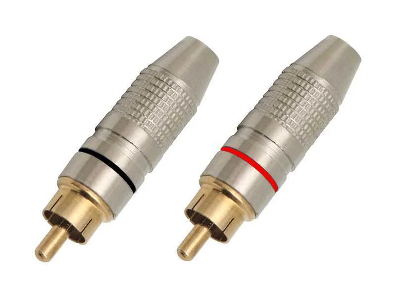 Ficha Rca Prata-Metal Ouro Preto/Vermelho