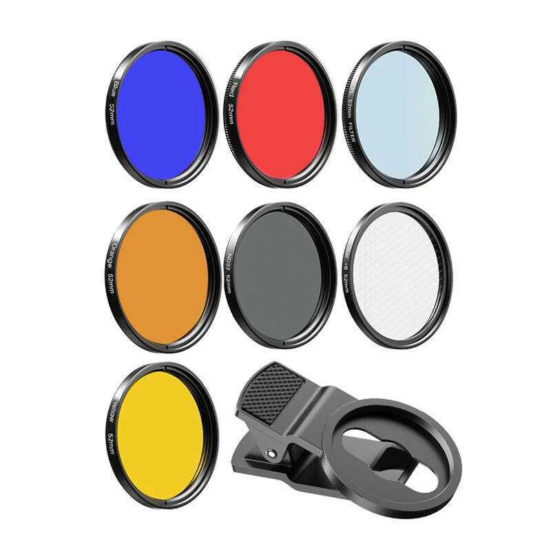 Mobile Filter Lens Kit Apexel Apl-52uv-7f 52mm 7in1