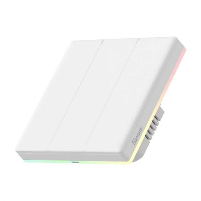 Interruptor de Parede Tátil Wi-Fi Inteligente Sonoff Tx T5 3c 3