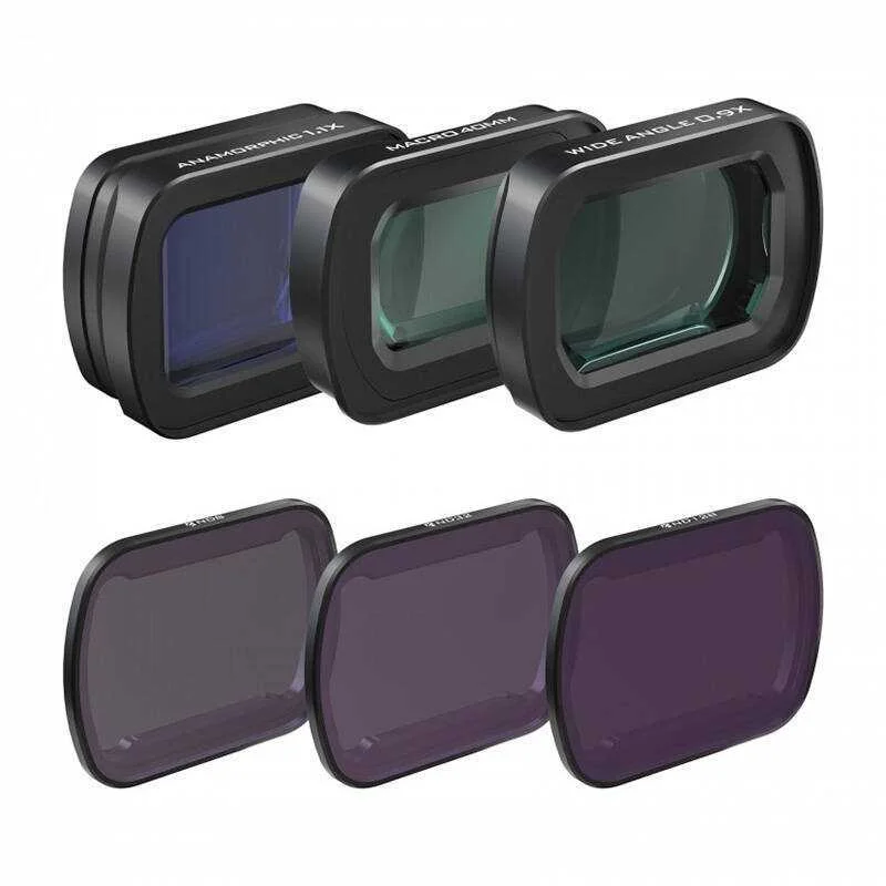 Conjunto de filtros e lentes Freewell para Dji Os.