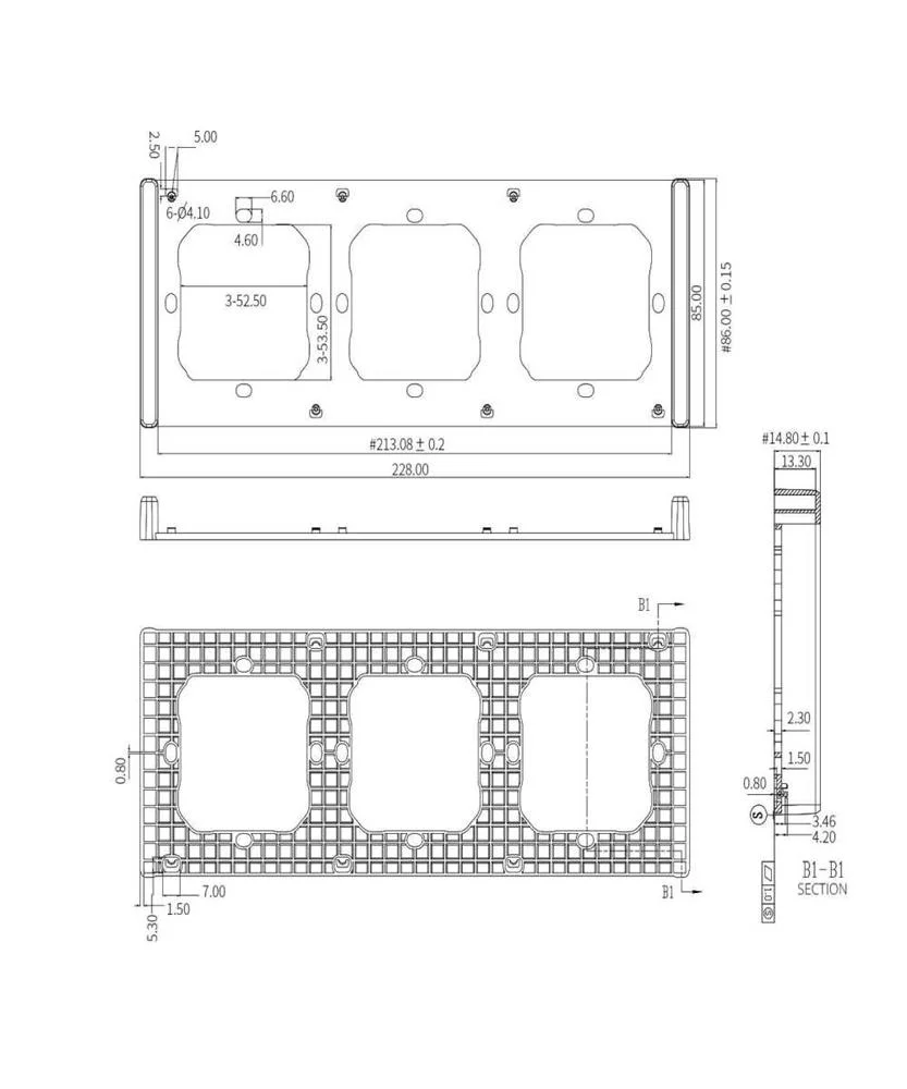 Moldura para interrutor de parede inteligente M5 .