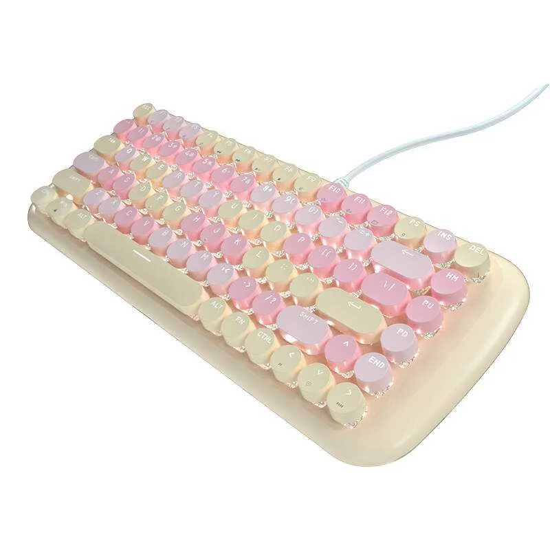 Teclado Mecânico com Fios Mofii Candy M Creme