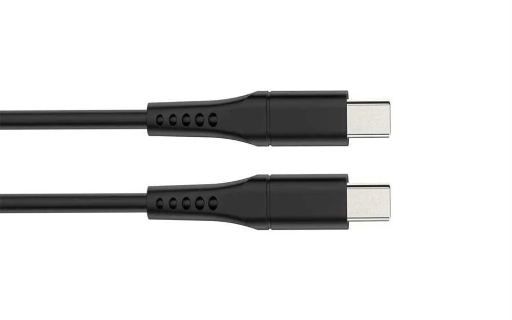 Cabo Usb - Usb 2.0 C para C 60w, 480mbps, Niquelado, Cabo Tpe - 1 Metro