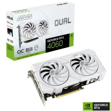 Asus Dual-Rtx4060-O8g-Evo-Branco 8gb Gddr6 Hdmi Dp