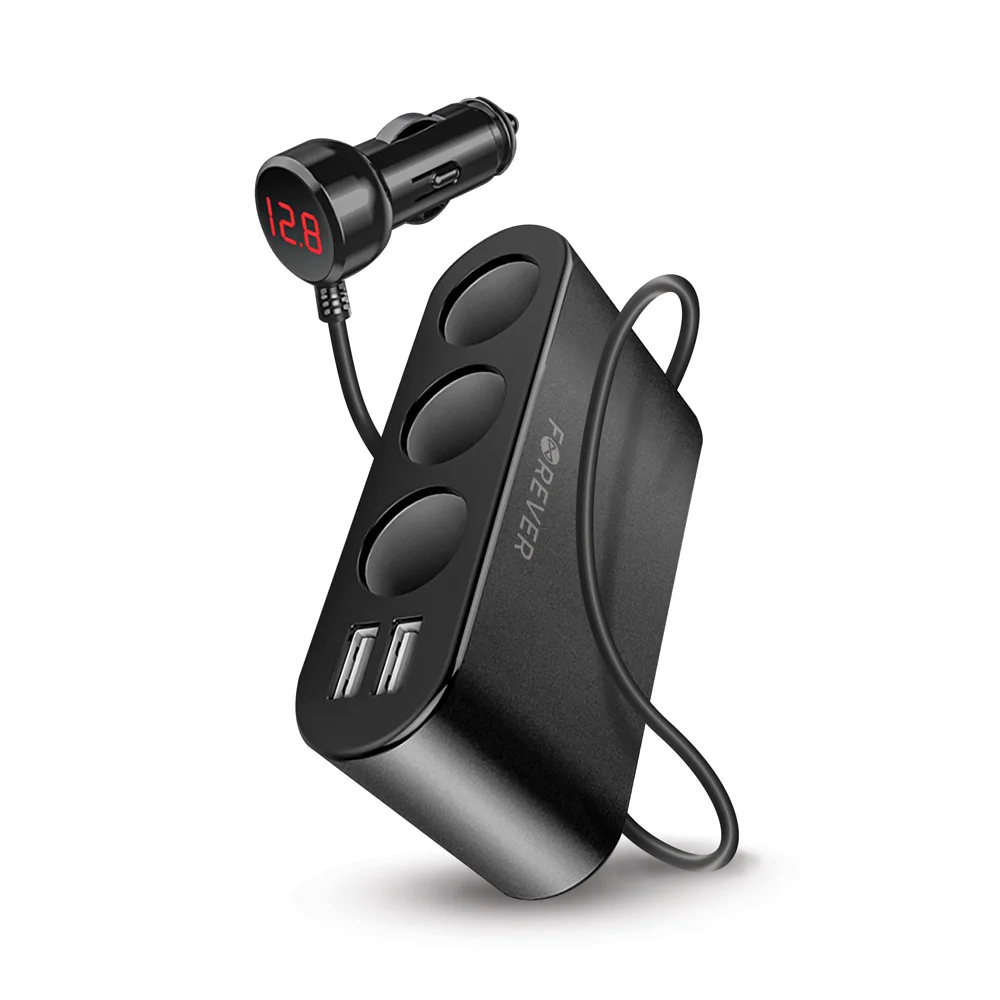 Divisor de tomadas para automóvel Forever 2xusb 2.