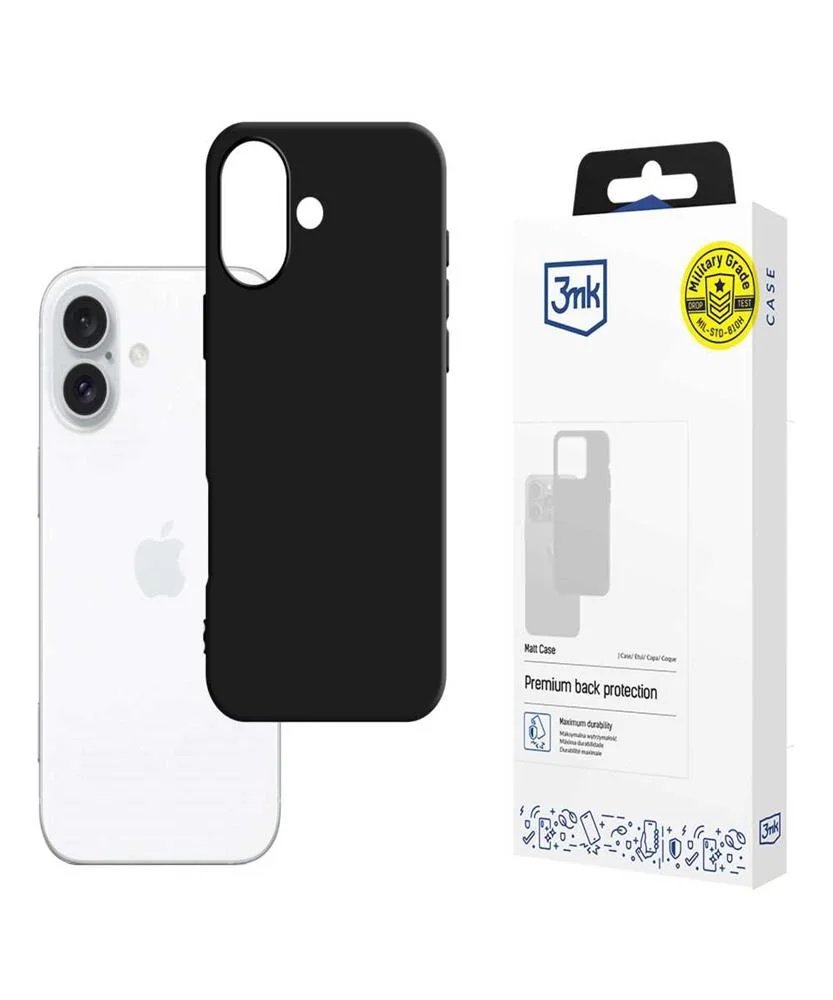 Capa 3mk Matt para iPhone 16 Plus