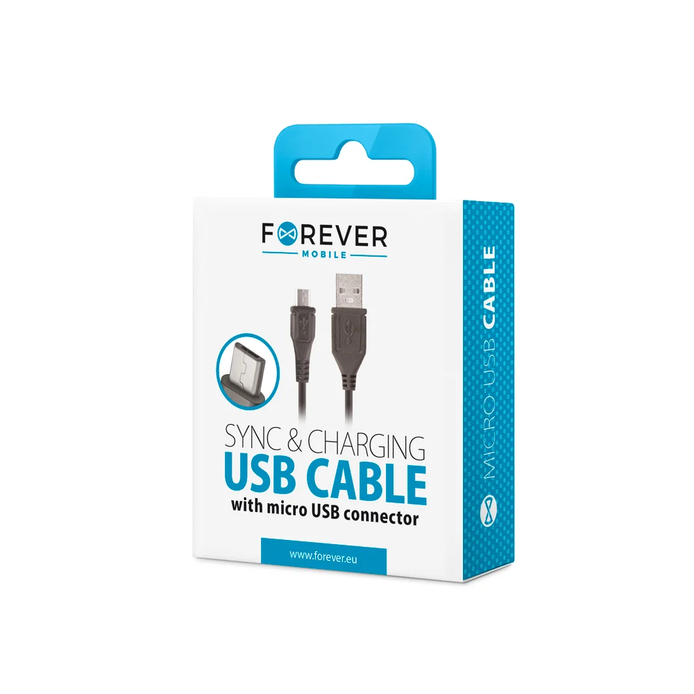 Cabo Forever Usb - Microusb 1,0 M 1a Preto
