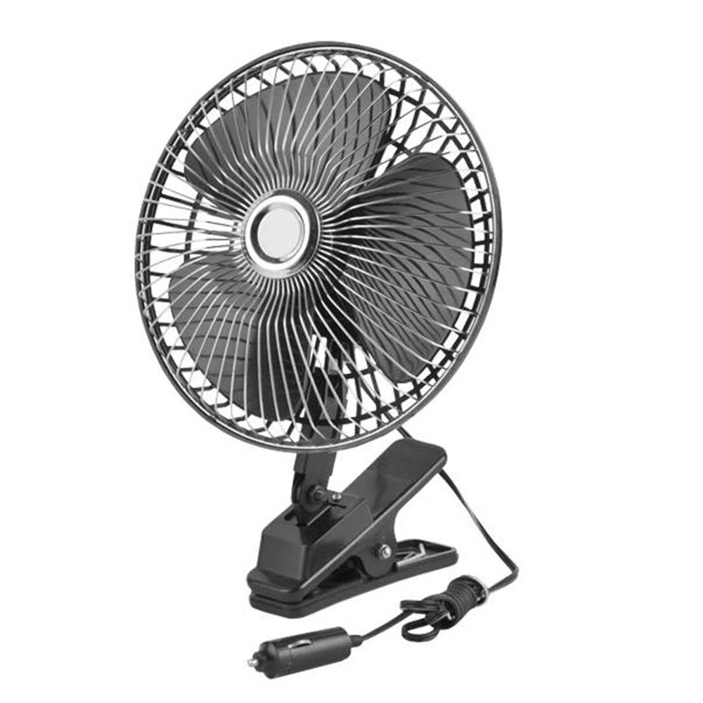 Ventilador de carro 12v 6" com regula&ccedil;&atilde;o