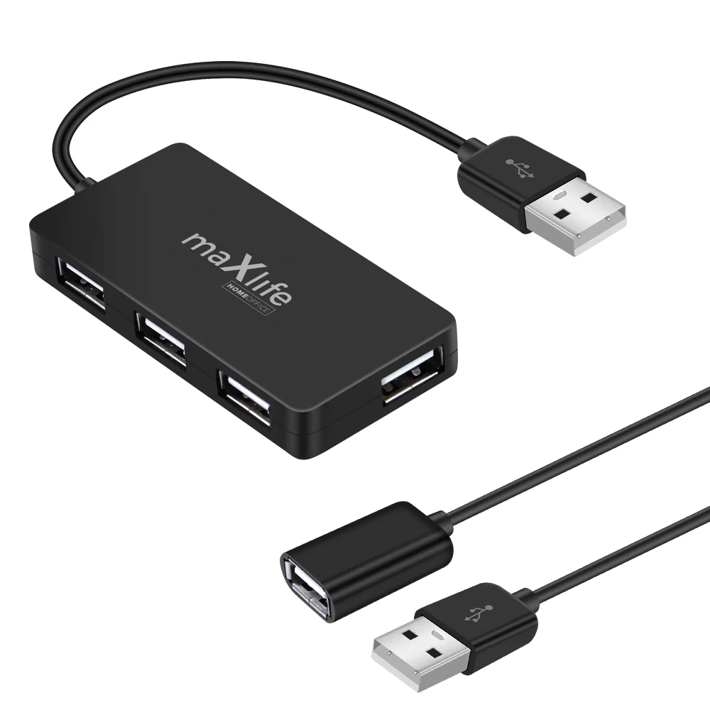 Hub Usb 2.0 para escritório em casa Maxlife - 4x .