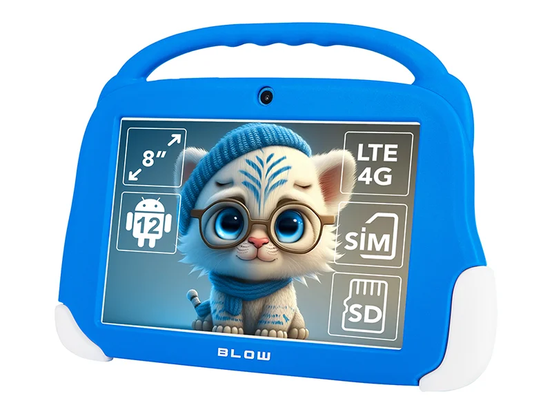 Tablet Kidstab8 4g Blow 4/64gb Azul + Estojo