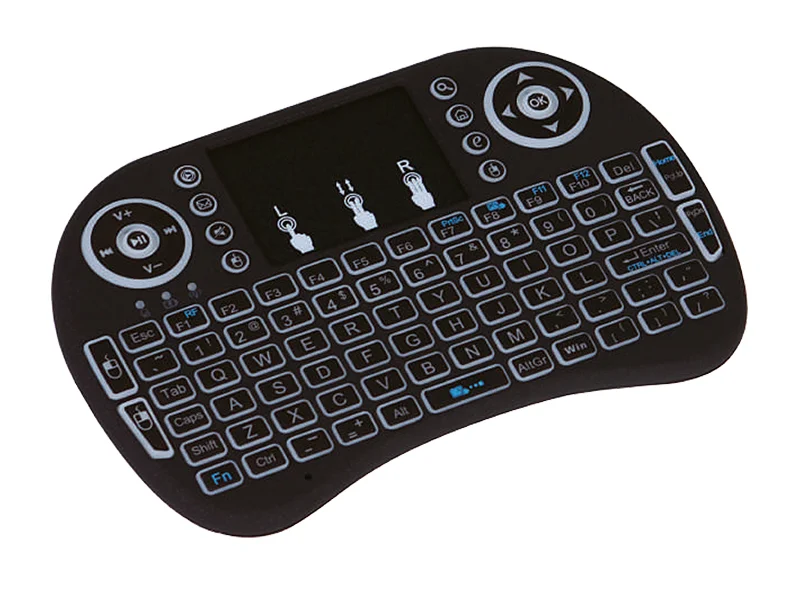 Teclado Sem Fios 2.4ghz Miniks-2 +Touchpad