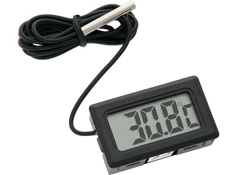 Termómetro de Painel Lcd Preto -50a100c
