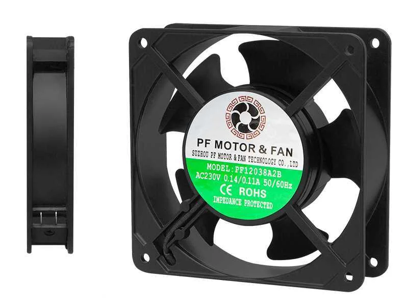 Ventilador 120x38mm 230v Terminal de Esfera