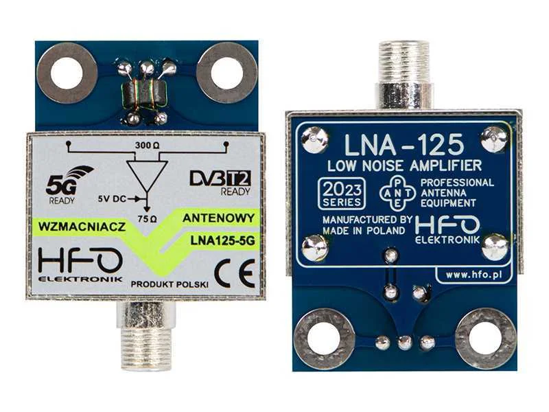 Amplificador de antena Lna-125-5g 14db Hfo Origin.