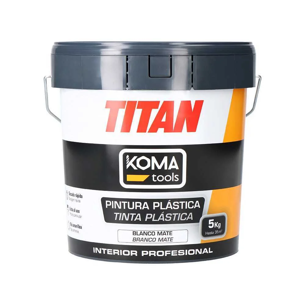 Tinta plástica interior branco 5 kg