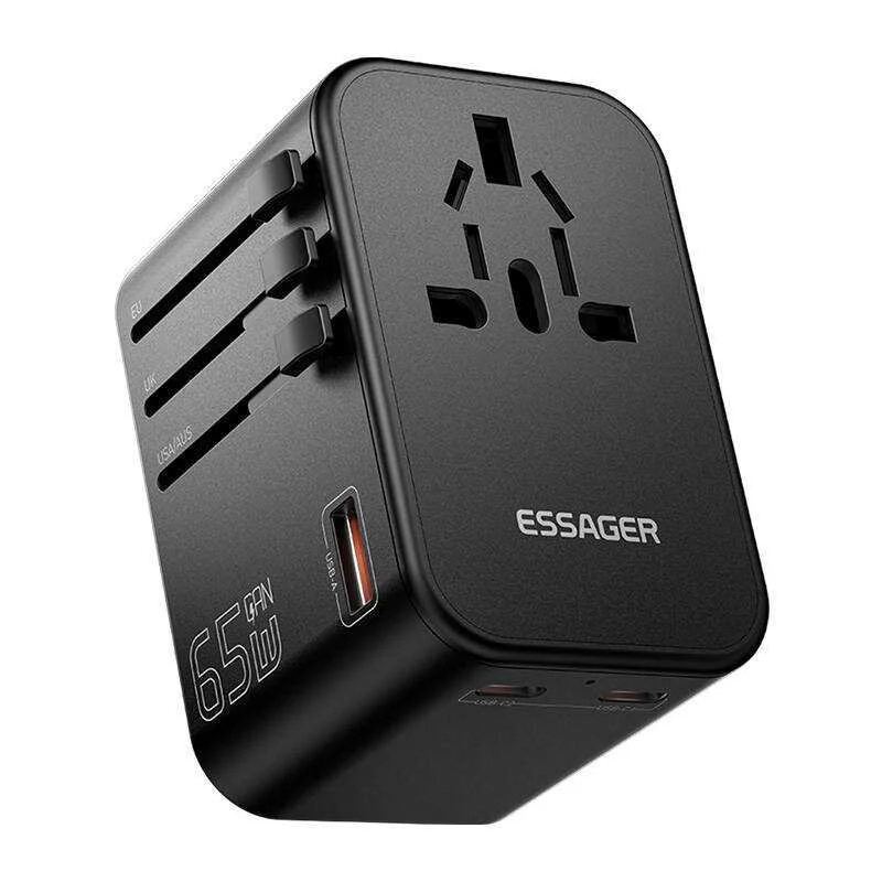 Travel Wall Charger, Essager, Ect65-Lt01-Z, 65w (Black)