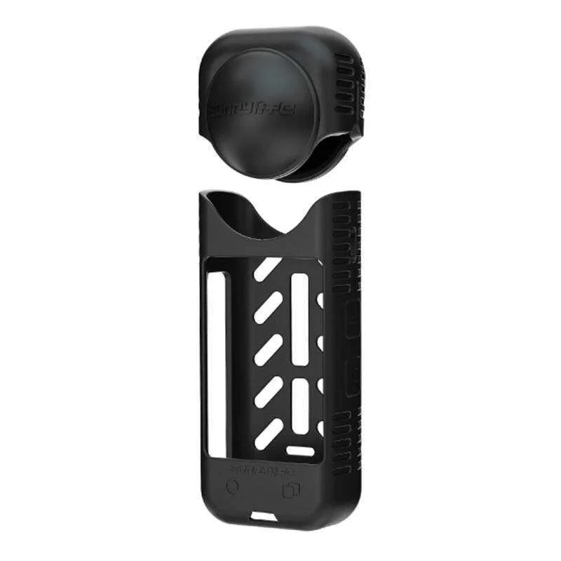 Silicone Protective Case + Lens Cover Sunnylife For Insta360 X4 (Black)