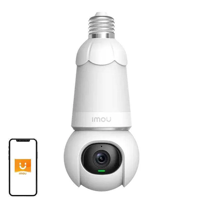 Lâmpada 2 em 1 e Câmara Exterior de 360° Lâmpada Wifi Imou .