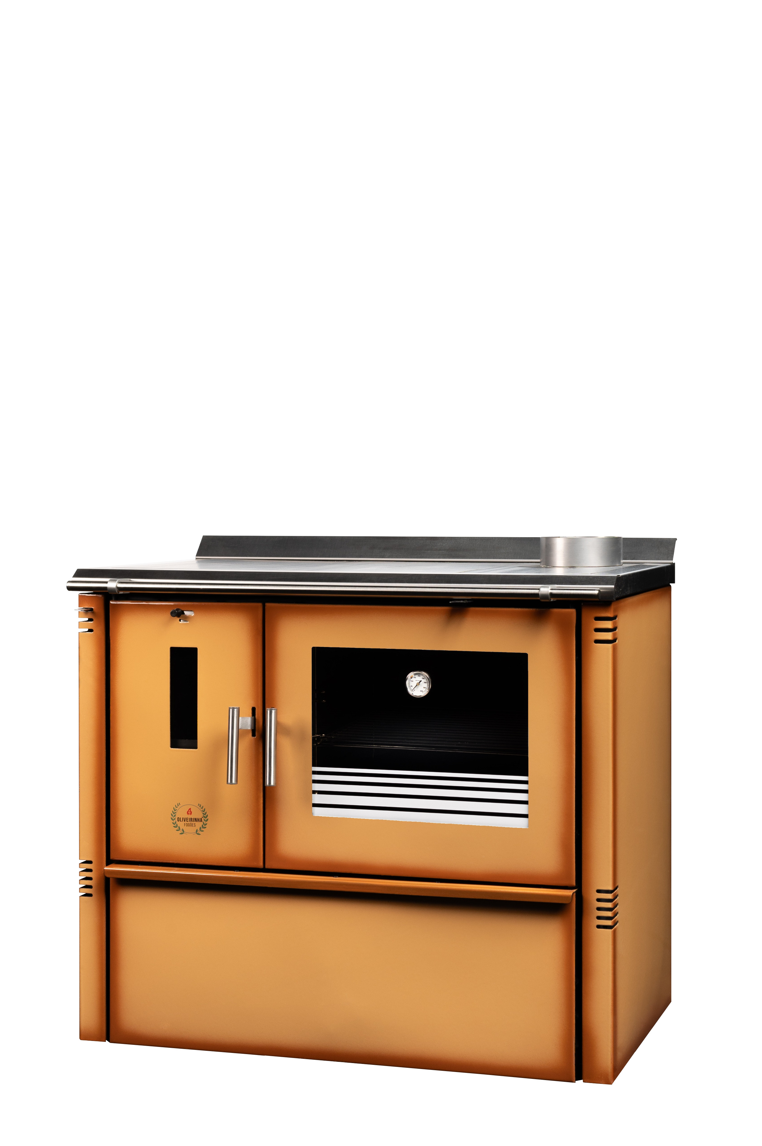 Stove Brown Enameled Pv - Oliveirinha