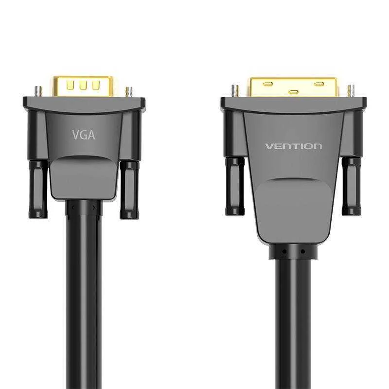 Dvi (24+1) To Vga Cable Vention Eabbg 1,5m, 1080p 60hz (Black)