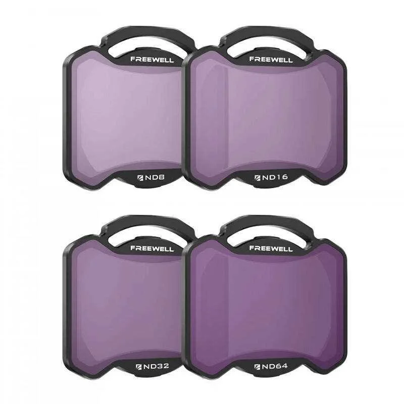 Conjunto de 4 filtros Nd8,16,32,64 Freewell para .