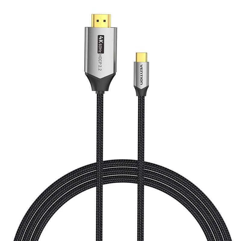 Usb-C do Hdmi 2.0 Cable Vention Crbbh 2m, 4k 60hz (Black)