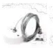 Kit de Suspensão Branco P/ Calha Monofásica / 1 Circuíto