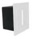 Aplique LED de Parede 3w 3000k Quadrado Branco para Encastrar/Embutir