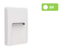 Aplique LED de Muro 3w 3000k Quadrangular Branco