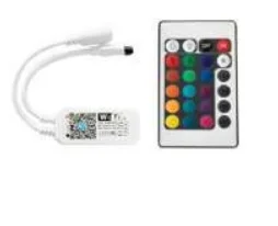 Controlador Wi-Fi com Comando Ir para Fita LED RGB de 5v, 12v e 24v