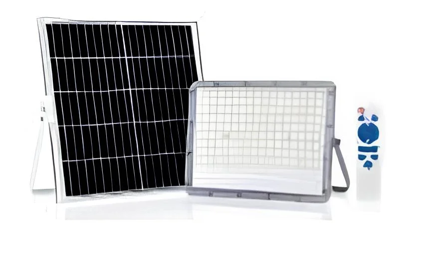 Projetor LED Solar 100w 6500k C/ Sensor de Movimento e Comando