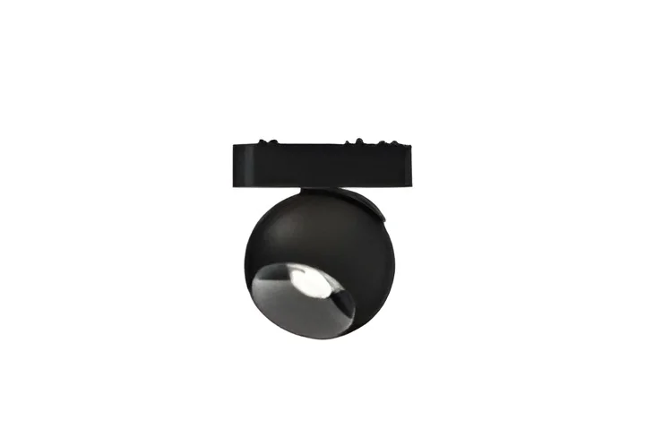 Projetor Esférico 10w 2700k Preto P/ Calha Magnética