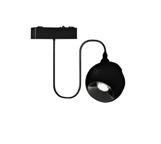 Projetor Esférico Suspenso 10w 2700k Preto P/ Calha Magnética