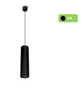 Tubo Suspenso para Lâmpada Gu10 Preto
