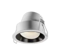 Downlight LED Tino 6w 2700k Redondo Espelhado Raiado