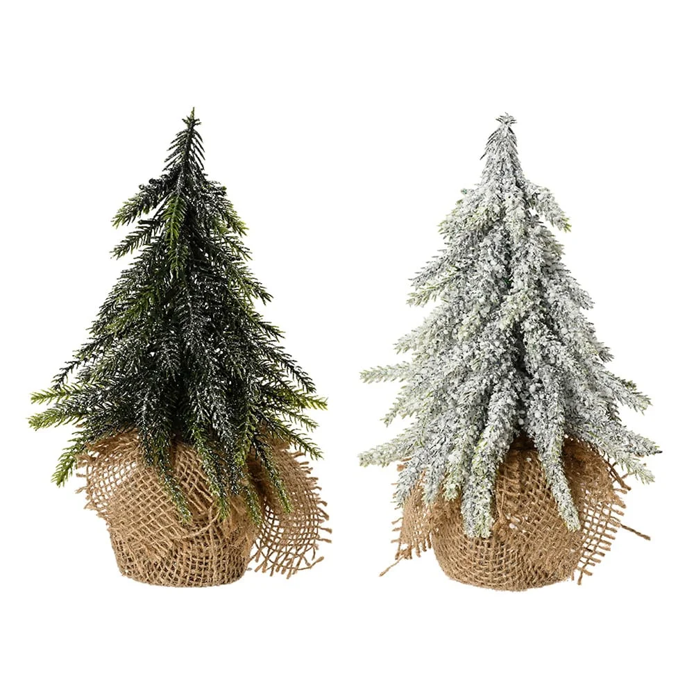 Mini Pinheiro com Vaso de Juta, Ø12 X 20 Cm