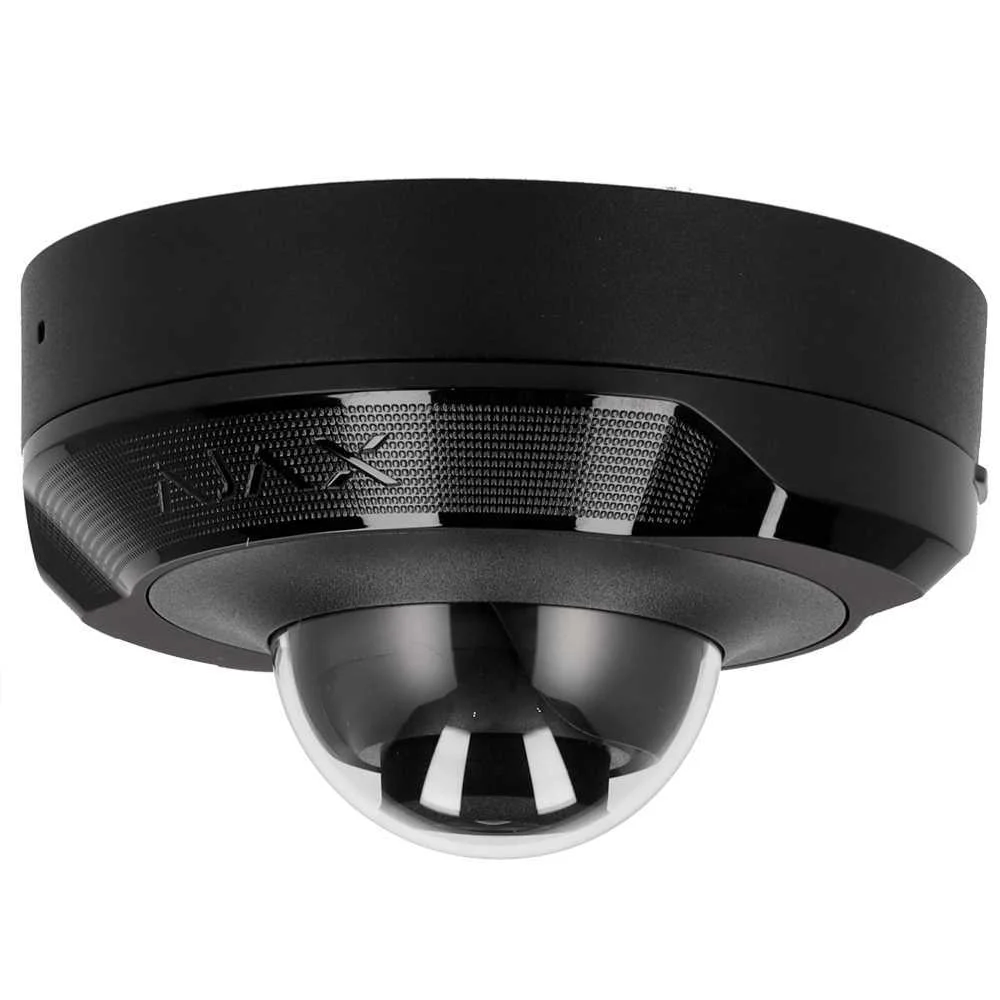 Ajax - Cámara Ip 8 Megapixel Color Negro - Progressive Scan Cmos - Lente 4 Mm, Ranura Microsd Hasta 