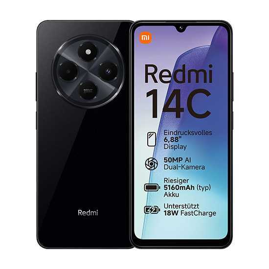 Smartphone Xiaomi Redmi 14c 4/128gb Preto