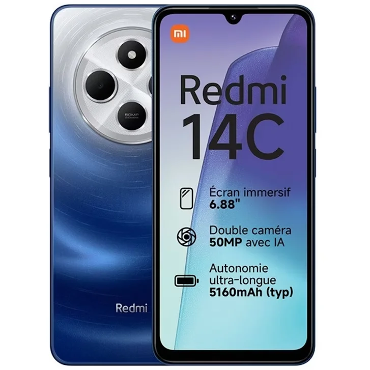Smartphone Xiaomi Redmi 14C 6/128GB Azul