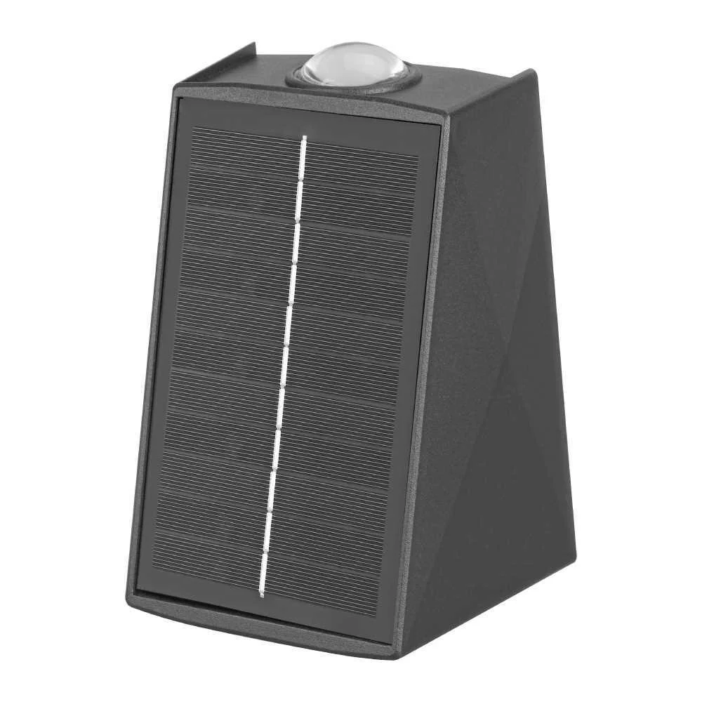 Luz de parede solar led 100lm 2w 3.000k