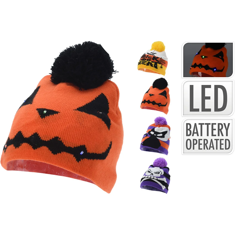 Gorro Halloween com Luz Led, Multicor, 6 Leds, a .