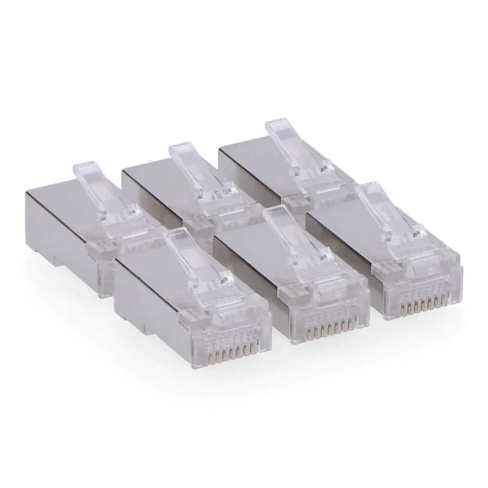 Conector Rj45 Macho Ftp Cat5e Fechado (Saco 6 U)