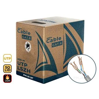 Cat.6 Utp Lszh Sólido Phasak Awg23 Cca 305m  Phr 6
