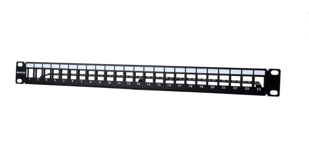 Painel Frontal 19" para 24 Conectores 1u com Organizador D